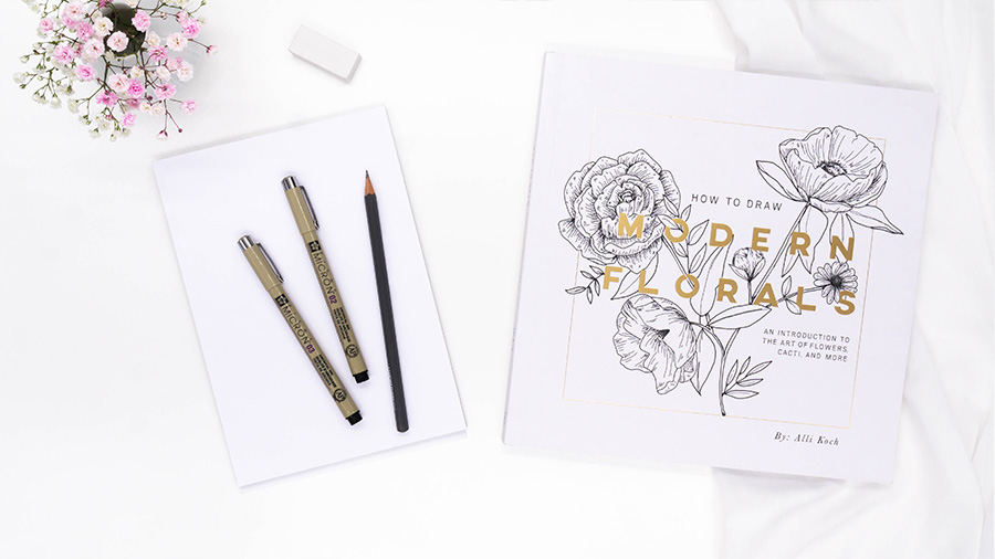 Lettering Bücher - Alli Koch: How to Draw Modern Florals
