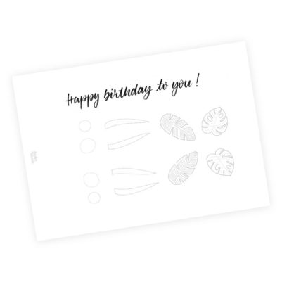 Zum Ausdrucken: Lettering Happy Birthday to you