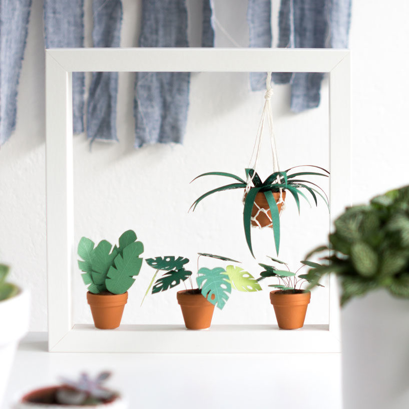 Urban Jungle Mini Pflanzen DIY-Vorlage zum Ausdrucken