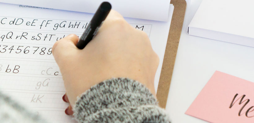 Handlettering Übungen Kompaktworkshop