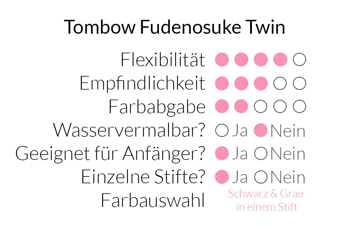 Tombow Fudenosuke Twin (WS-TBS) im Überblick