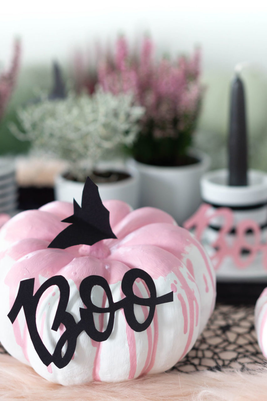 Tolle DIY-Idee: Pink Halloween Deko basteln