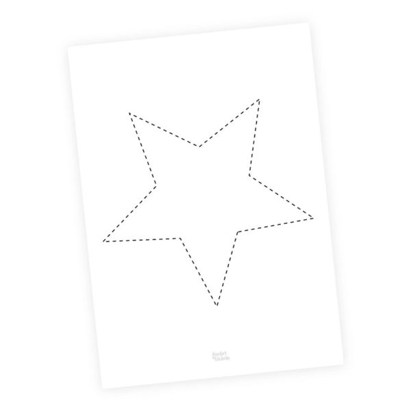 Vorlage Sterne in unterschiedlichen Größen | Zauber ein Lächeln