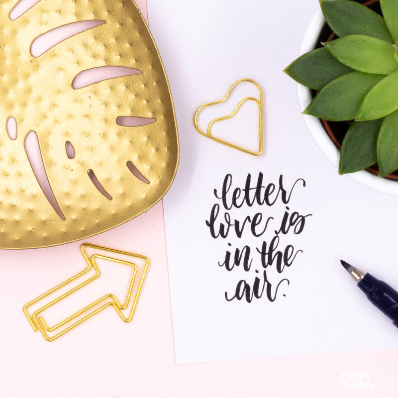 Brushlettering Letter Love