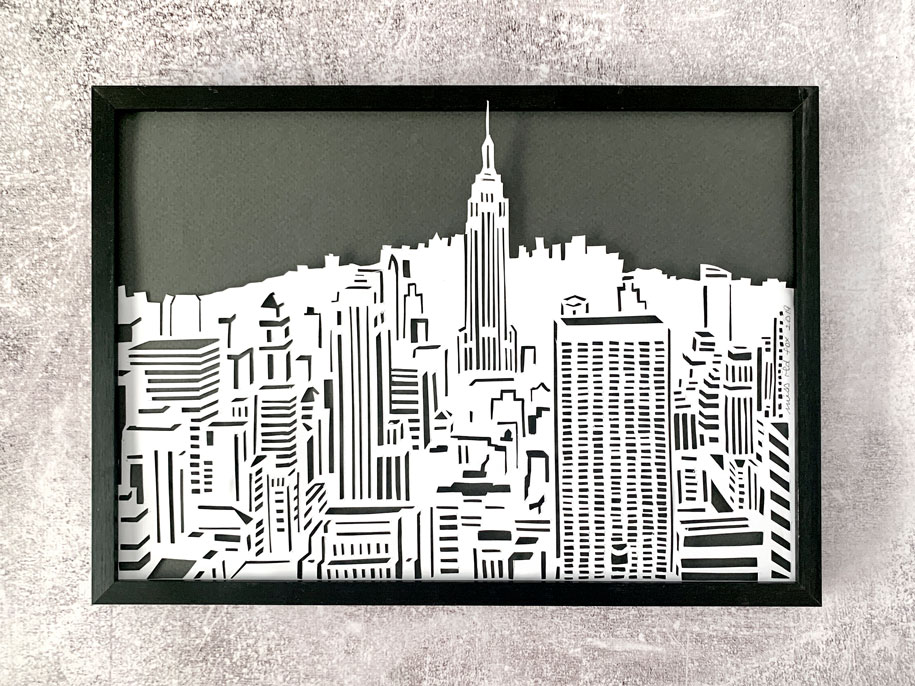Papercut Skyline Manhattan missredfox