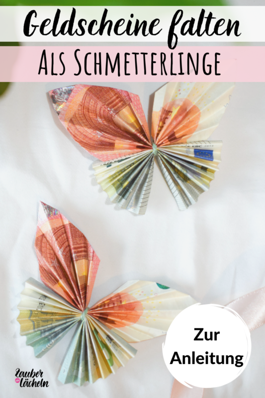 Pinterest-Bild zu Geldscheine falten als Schmetterling